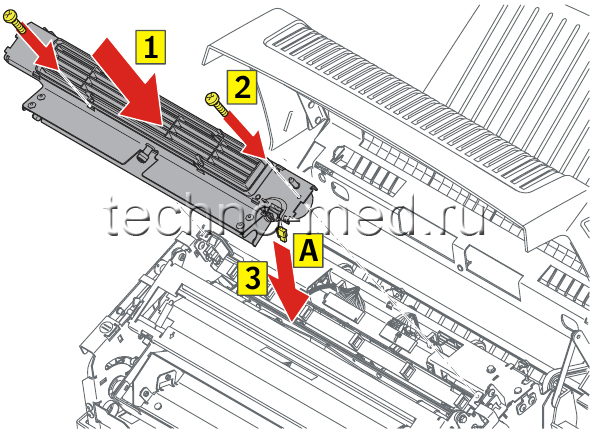 Вентилятор охлаждения термоголовы (TPH cooling fan) для медицинского принтера AGFA DRYSTAR 5302