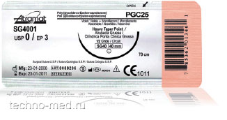 хирургический шовный  материал Atramat PGC25