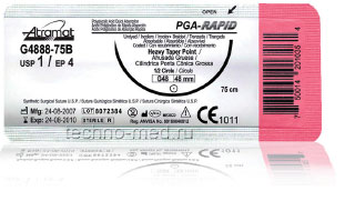 Полигликолидная нить быстрорассасывающаяся ПГА (PGA Sorbfast / Rapid)